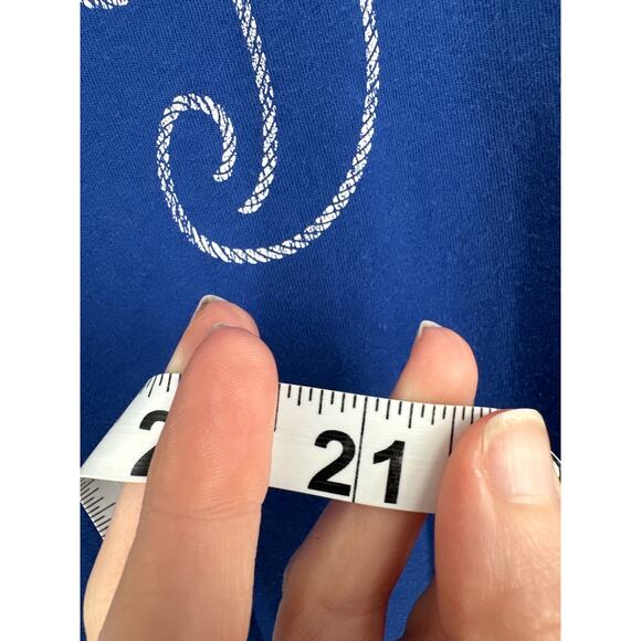 Brooks Brothers Shirt Mens Medium Blue Graphic Tee Nautical Rope Anchor Coastal - Picture 6 of 6